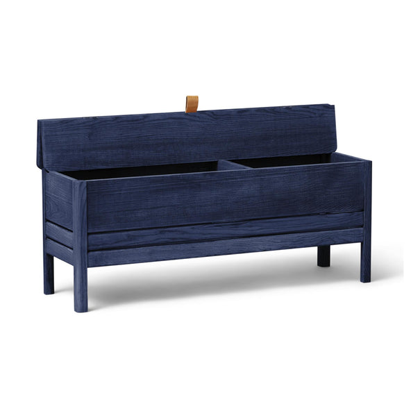 Outlet Form & Refine A Line Storage Bench 111 - Indigo Blue