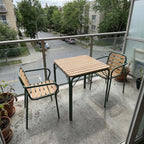 Normann Copenhagen Vig Wood Balcony Furniture Set - Curated by Holloways of Ludlow