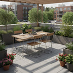 Grythyttan Stålmöbler Outdoor Dining Set - Medium - Curated by Holloways of Ludlow