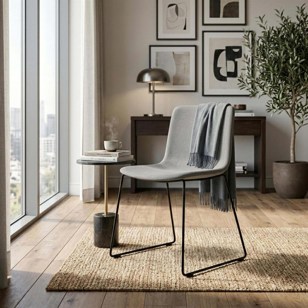 Fredericia Pato Sledge Chair, Fully Upholstered