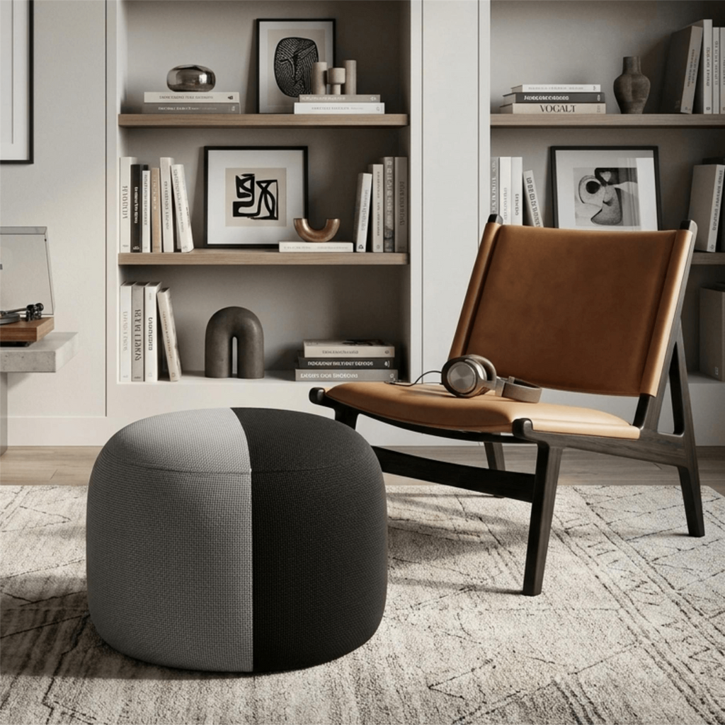 Warm Nordic Dainty Pouf
