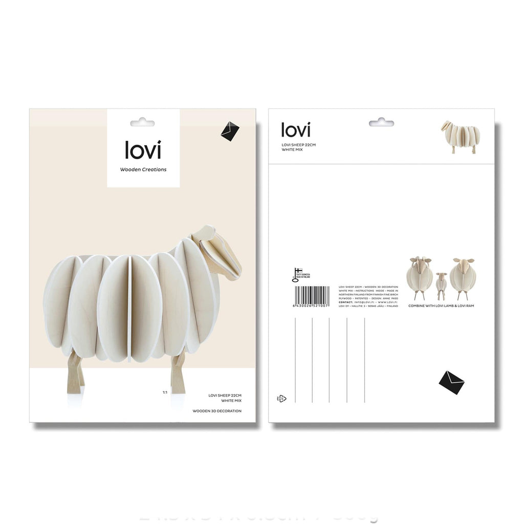 Lovi Wooden Sheep Decoration