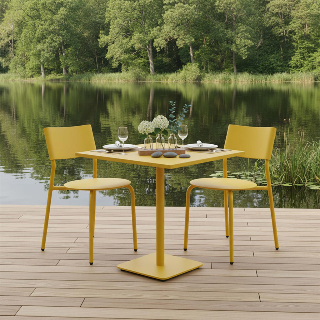 TIPTOE Outdoor Bistro Set with Square Table - Curated by Holloways of Ludlow