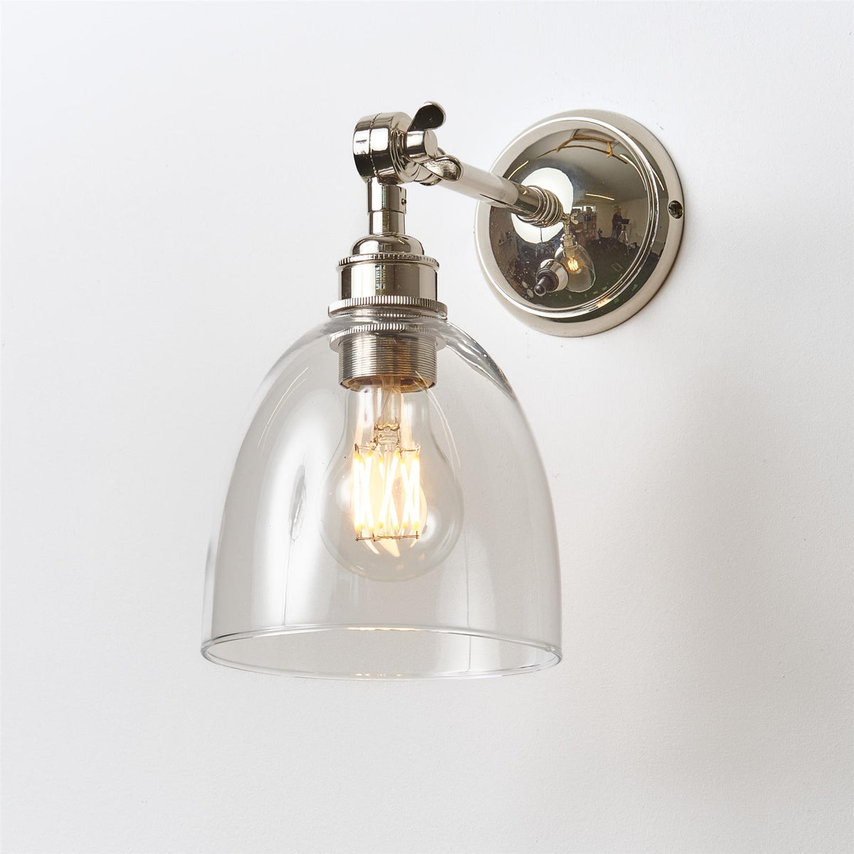 Old School Electric Bell Wall Light : Adjustable Arm