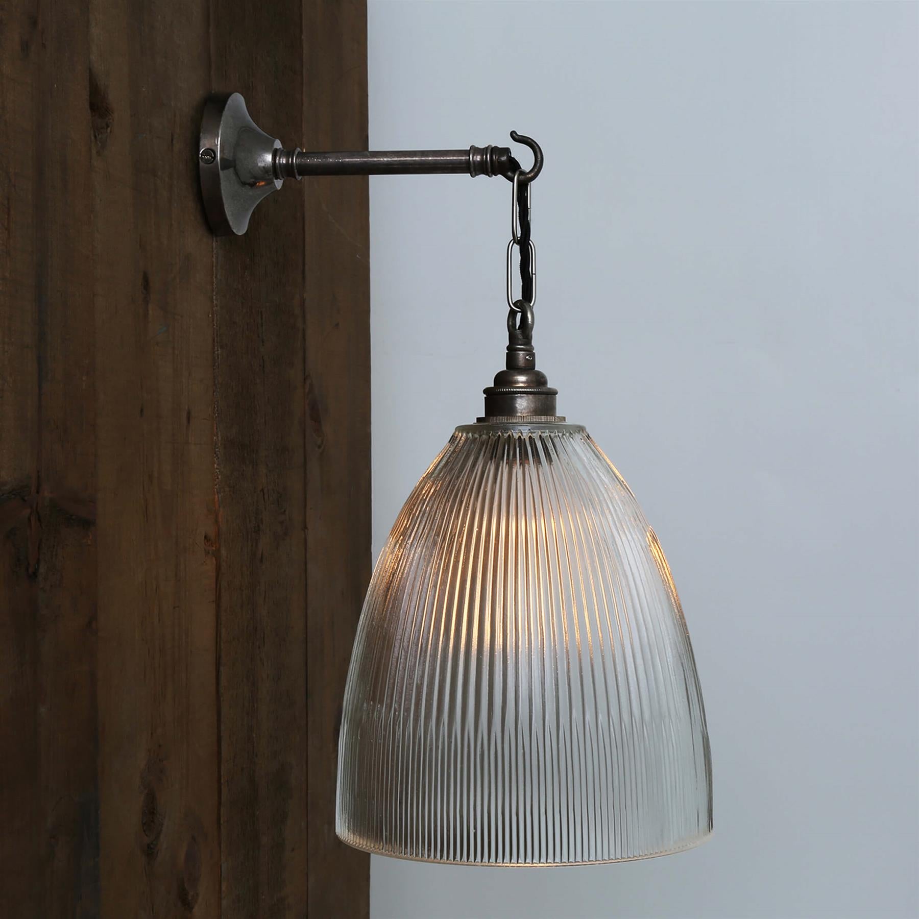 Mullan Lighting Fend Vintage Prismatic Glass Wall Light