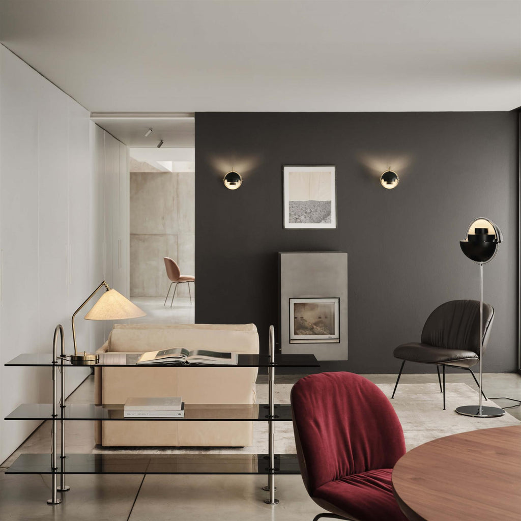 GUBI Grashoppa Lamp with Fabric Shade