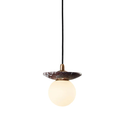 J. Adams Orbit Stone Pendant Light