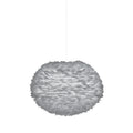 Outlet Umage Eos Pendant Light - Large, Light Grey, White Cord Set