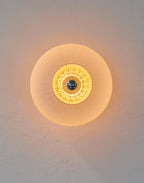 New wave optic opal wall light