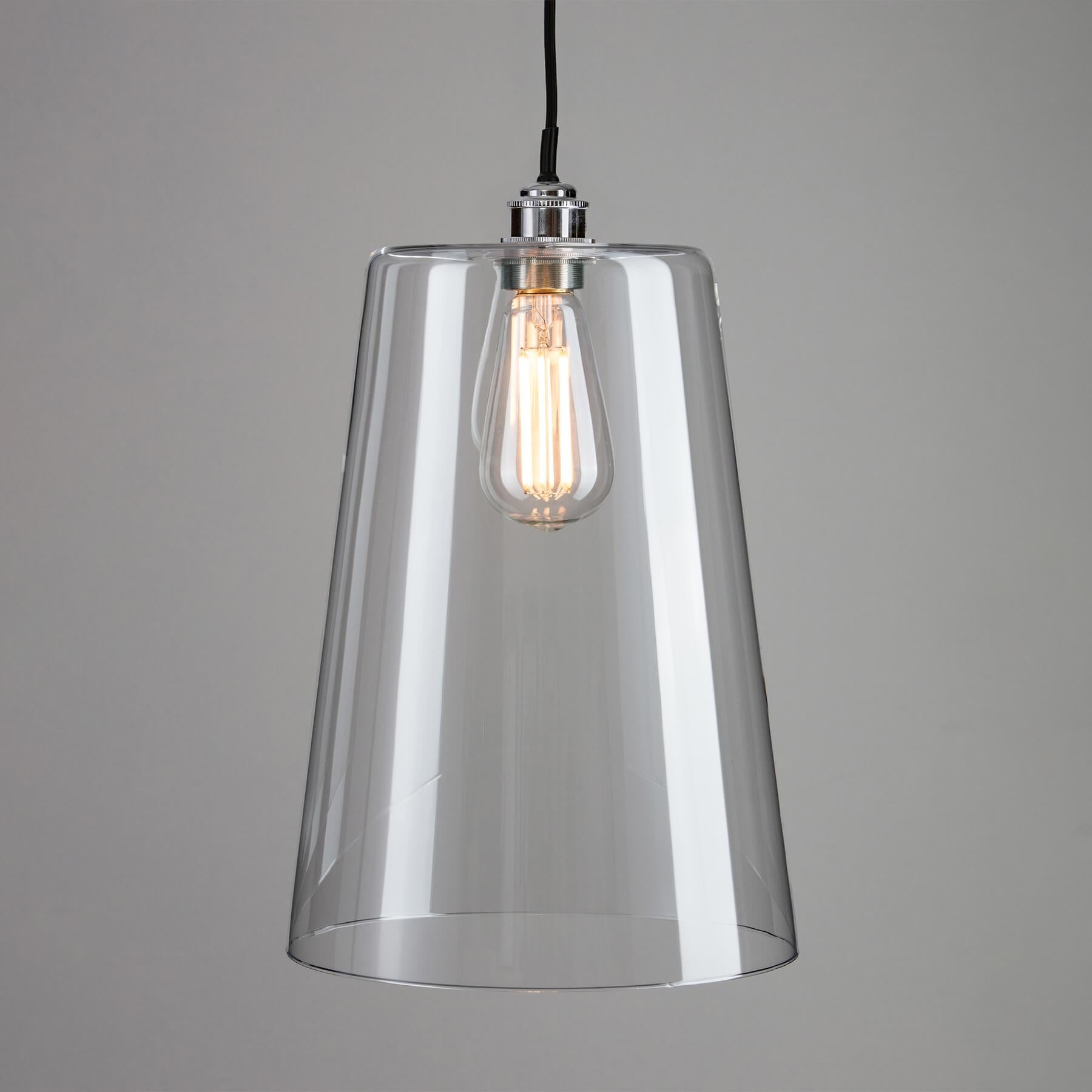 Outlet Old School Electric - Bathroom Version : Tapered Blown Glass Pendant