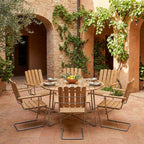 Grythyttan Stålmöbler Round Outdoor Dining Set - Curated by Holloways of Ludlow