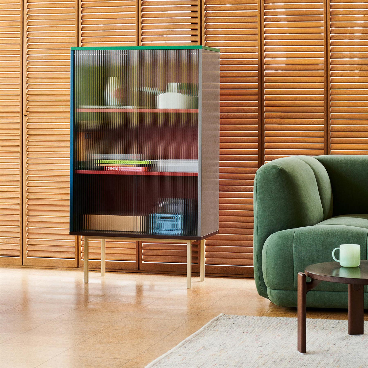 HAY Colour Tall Cabinet with Glass Doors