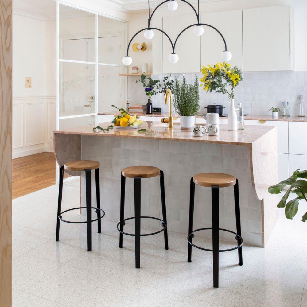 TIPTOE MI LOU Stool - Wooden Seat