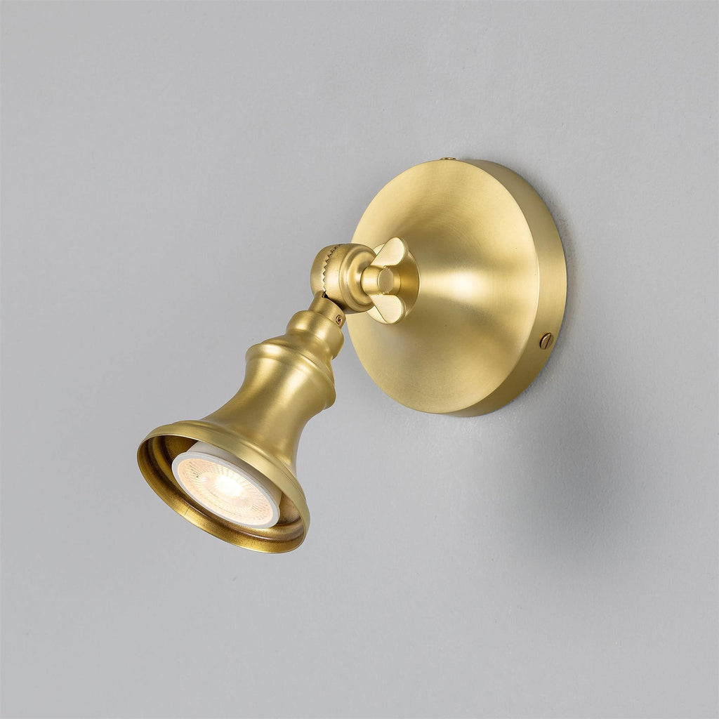 Mullan Lighting Accra Traditional Small Brass Spotlight