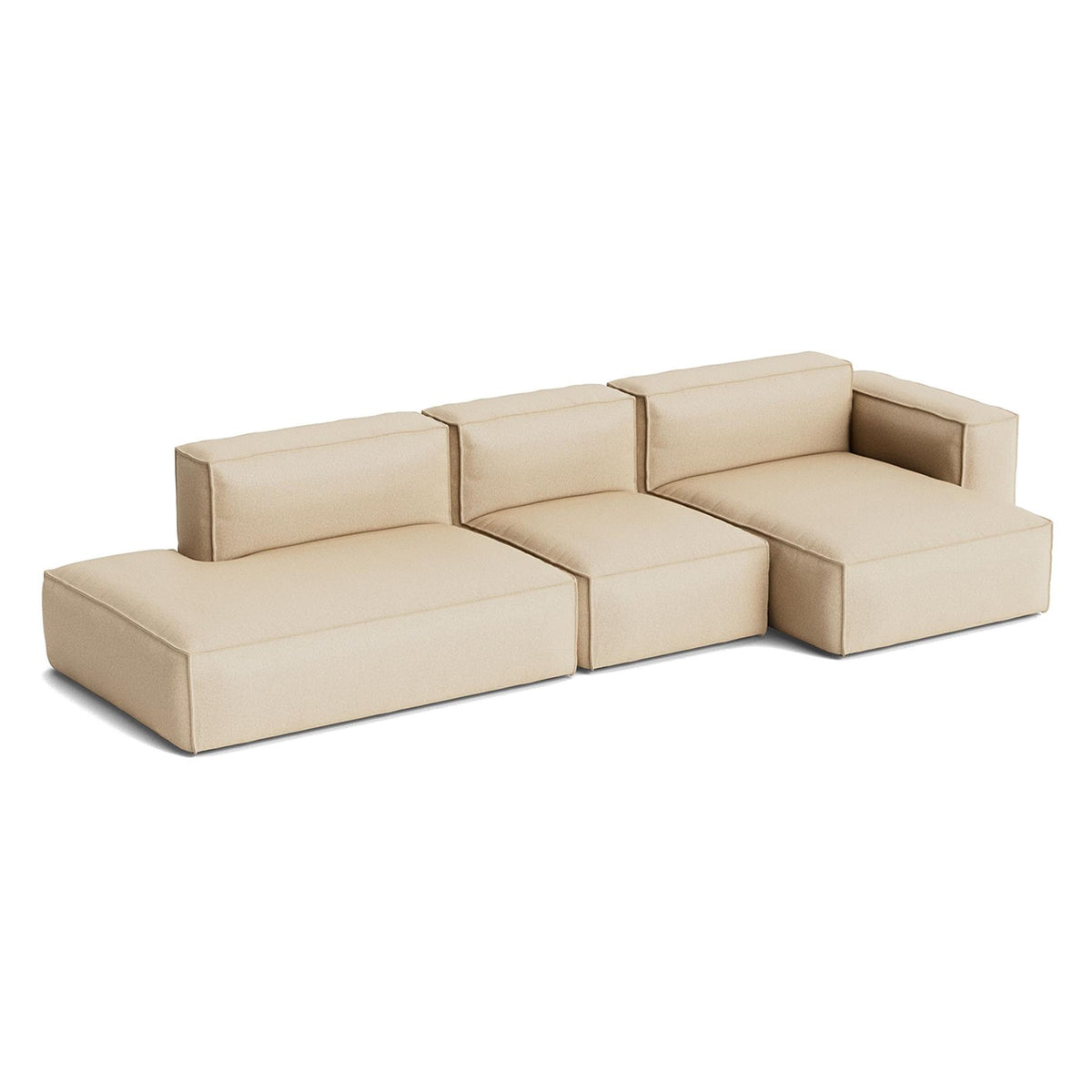 HAY Mags Soft 3+ Seater Sofa Low Armrest with Removable Cover Combination 4 Right