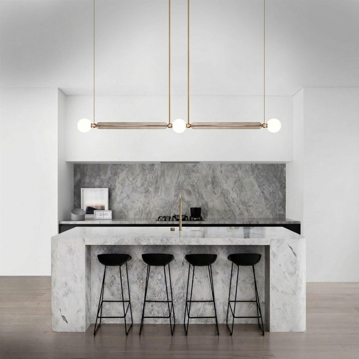 Marc Wood Case Linear Pendant Light