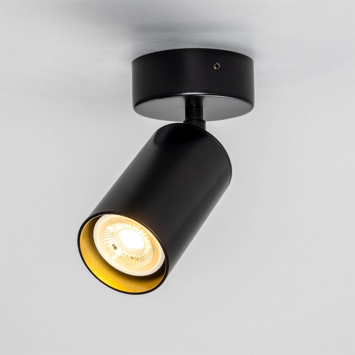 Mullan Lighting Evanston Directional Brass Ceiling Spotlight