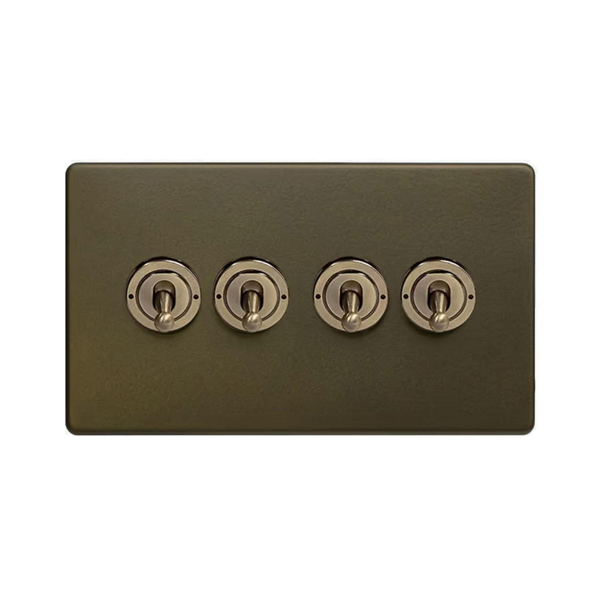 Soho Lighting Eton Collection Bronze 20A 4 Gang Intermediate Toggle Switch