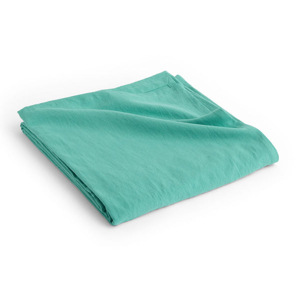 Outlet HAY Linen Bedspread - Emerald Green
