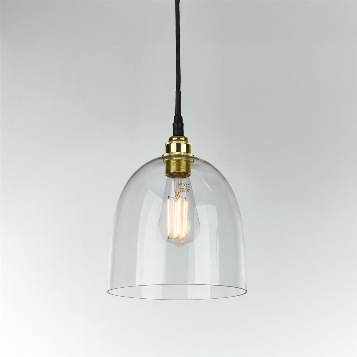 Old School Electric Bell Blown Glass Pendant : Bathroom Version