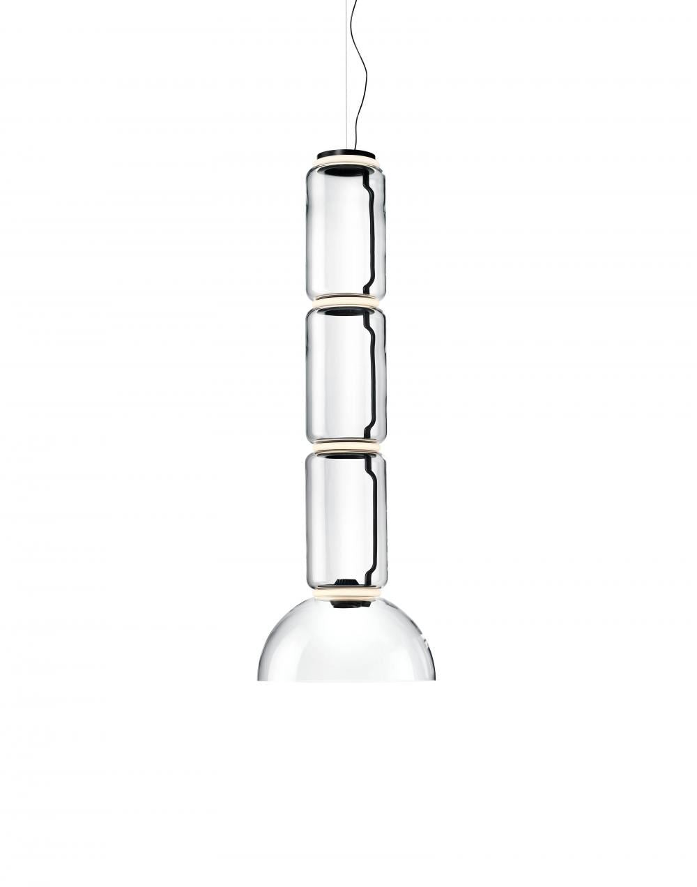 Flos Noctambule Pendant Light - Low Cylinder & Bowl