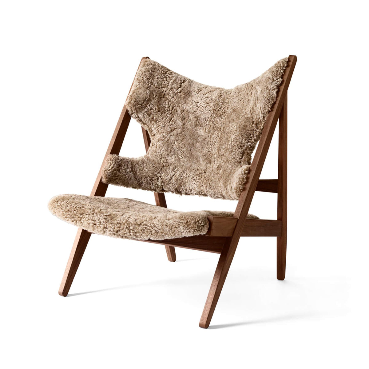 Audo Copenhagen Knitting Lounge Chair Sheepskin Edition