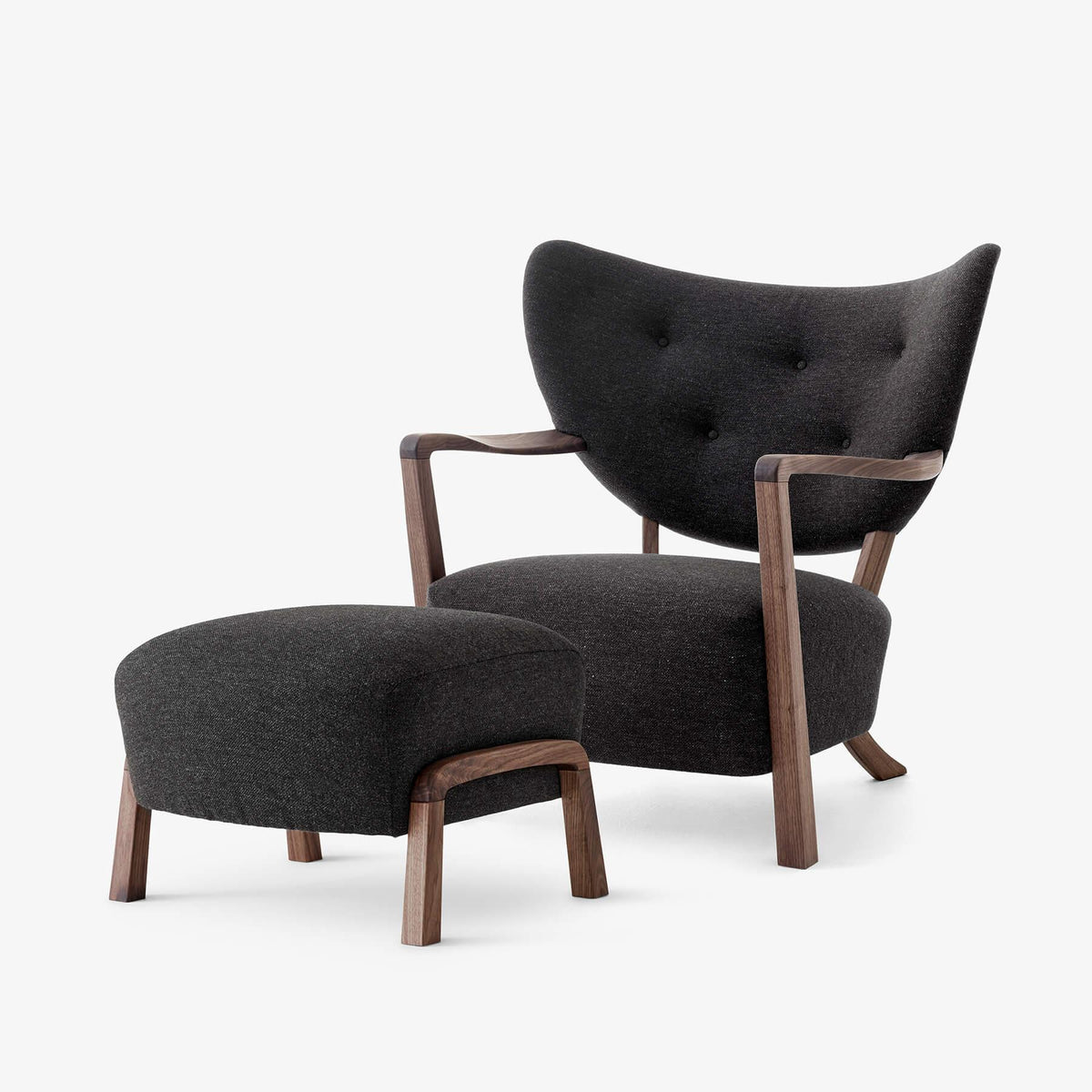 &Tradition ADT2 & ADT3 Wulff Lounge Chair Ottoman