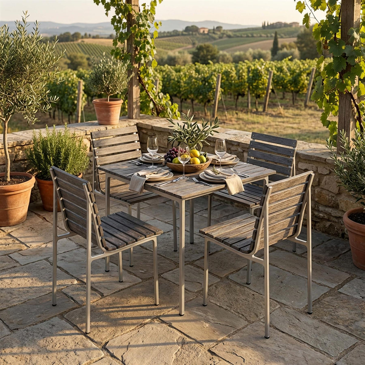 HAY Traverse Garden Dining Set - Small - Curated by Holloways of Ludlow