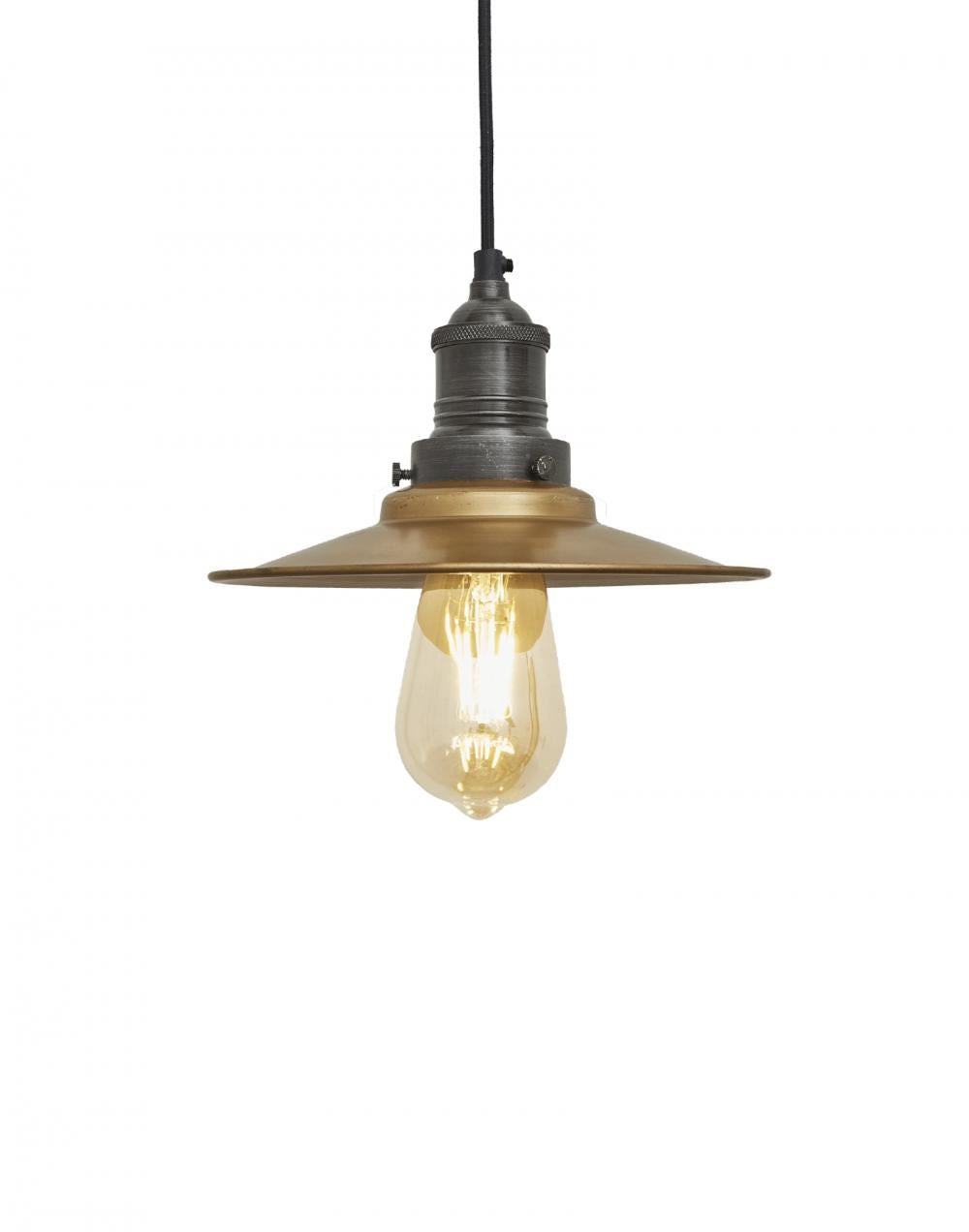 Industville Brooklyn Antique Flat Industrial Pendant Light