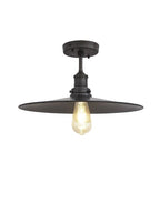 Industville Brooklyn Flush Ceiling Light - Flat Shade