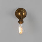 Mullan Lighting Dabb Brass Adjustable Bare Bulb Wall Light