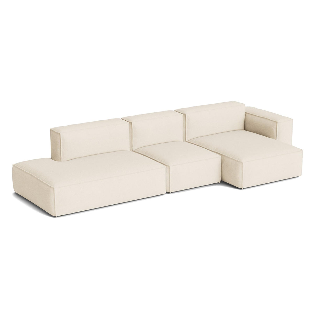 HAY Mags Soft 3+ Seater Sofa Low Armrest with Removable Cover Combination 4 Right