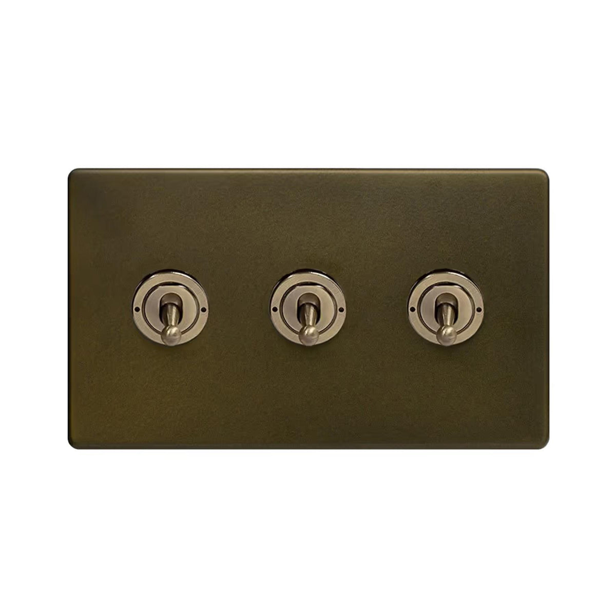 Soho Lighting Eton Collection Bronze 20A 3 Gang Intermediate Toggle Switch