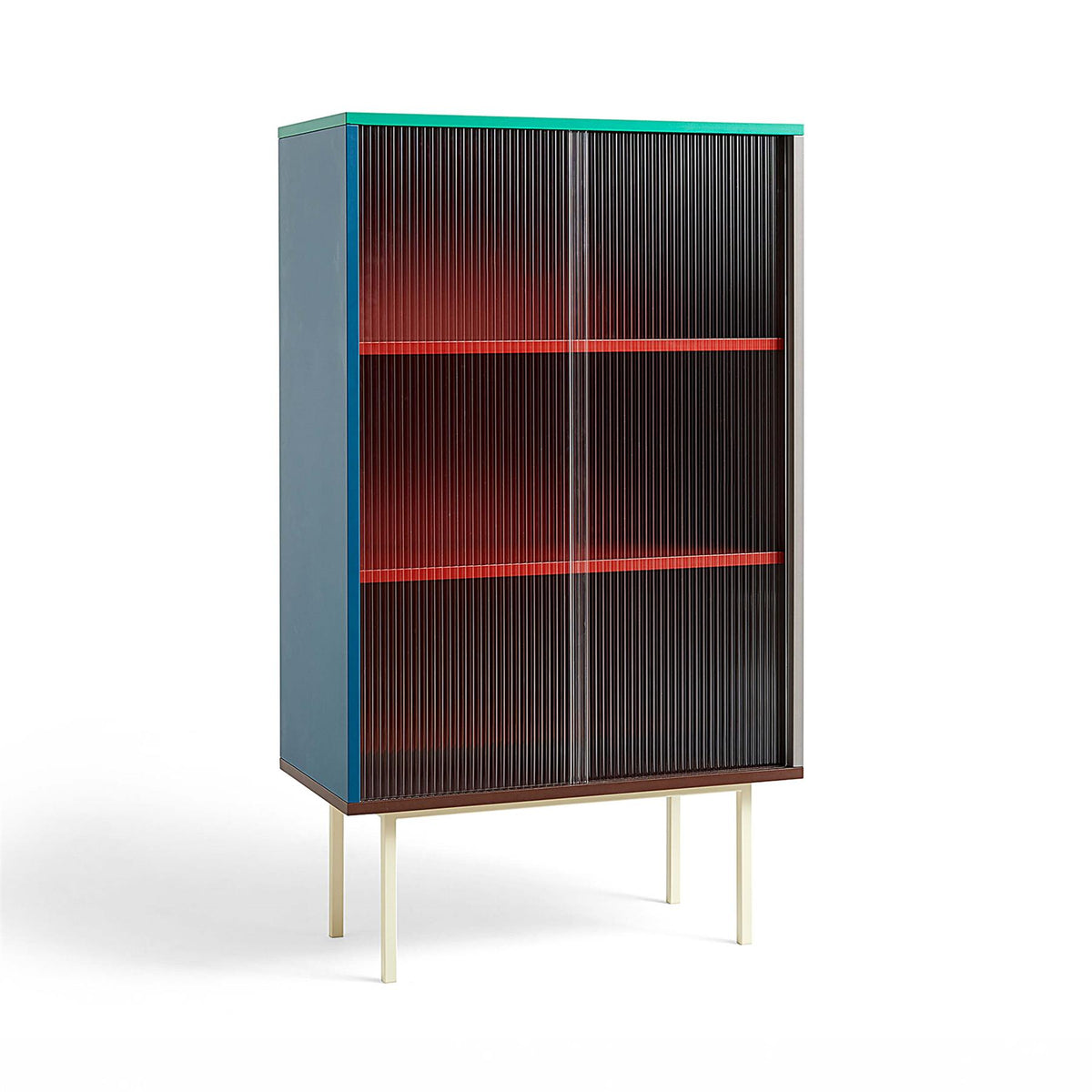 HAY Colour Tall Cabinet with Glass Doors