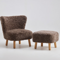 Woolly Lounge Chair with Footstool