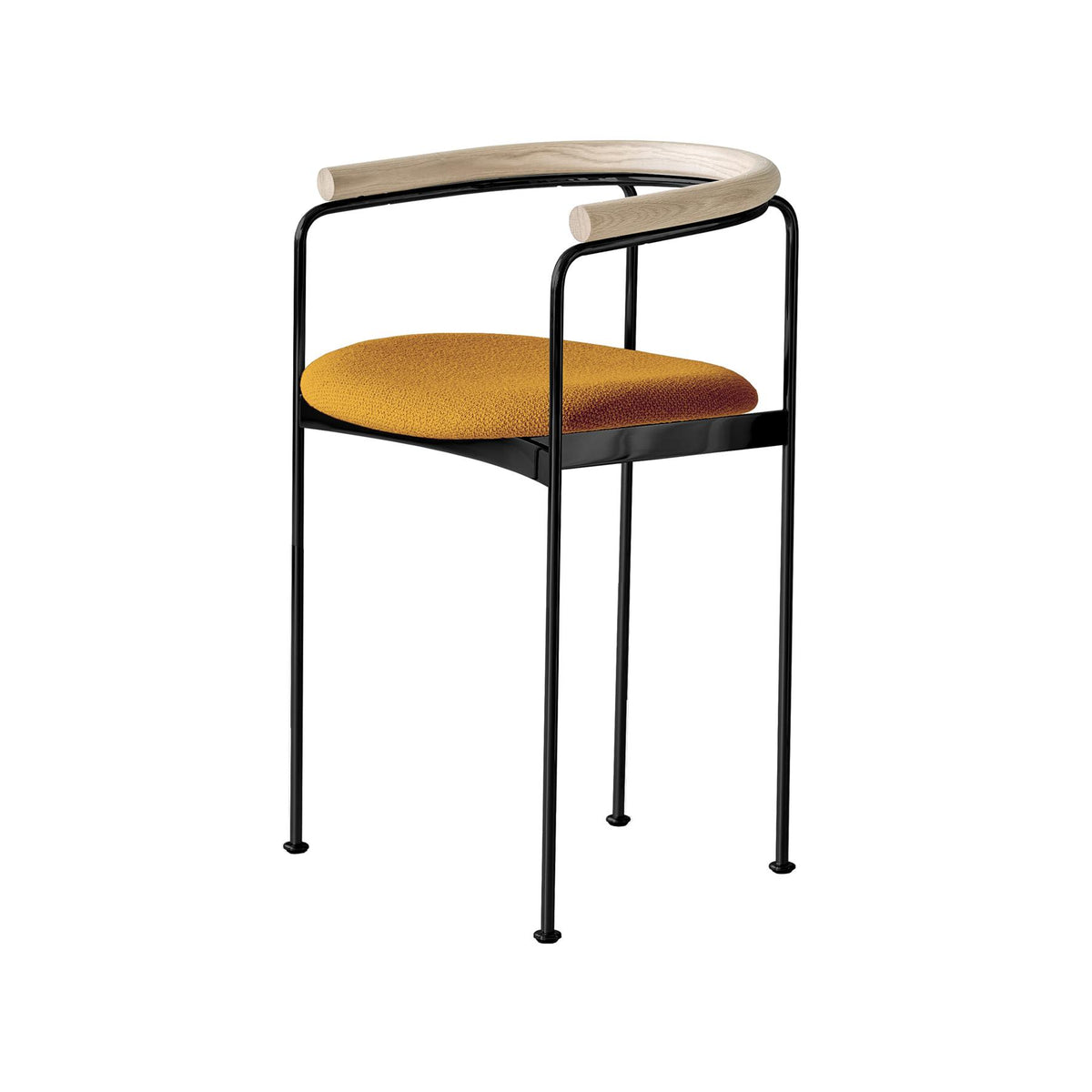 DK3 Baia Counter Stool with Wooden Back