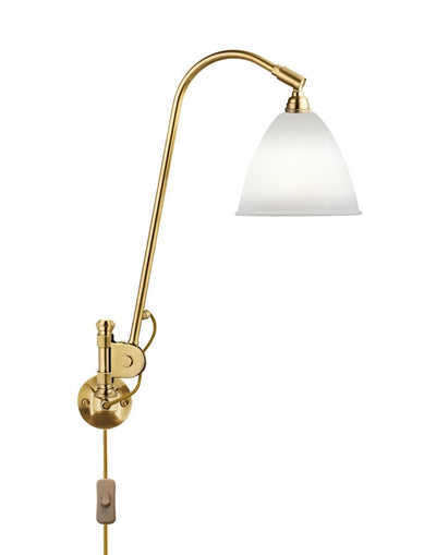 Ex-Display GUBI Bestlite BL6 Wall Light - Brass, Translucent Bone China