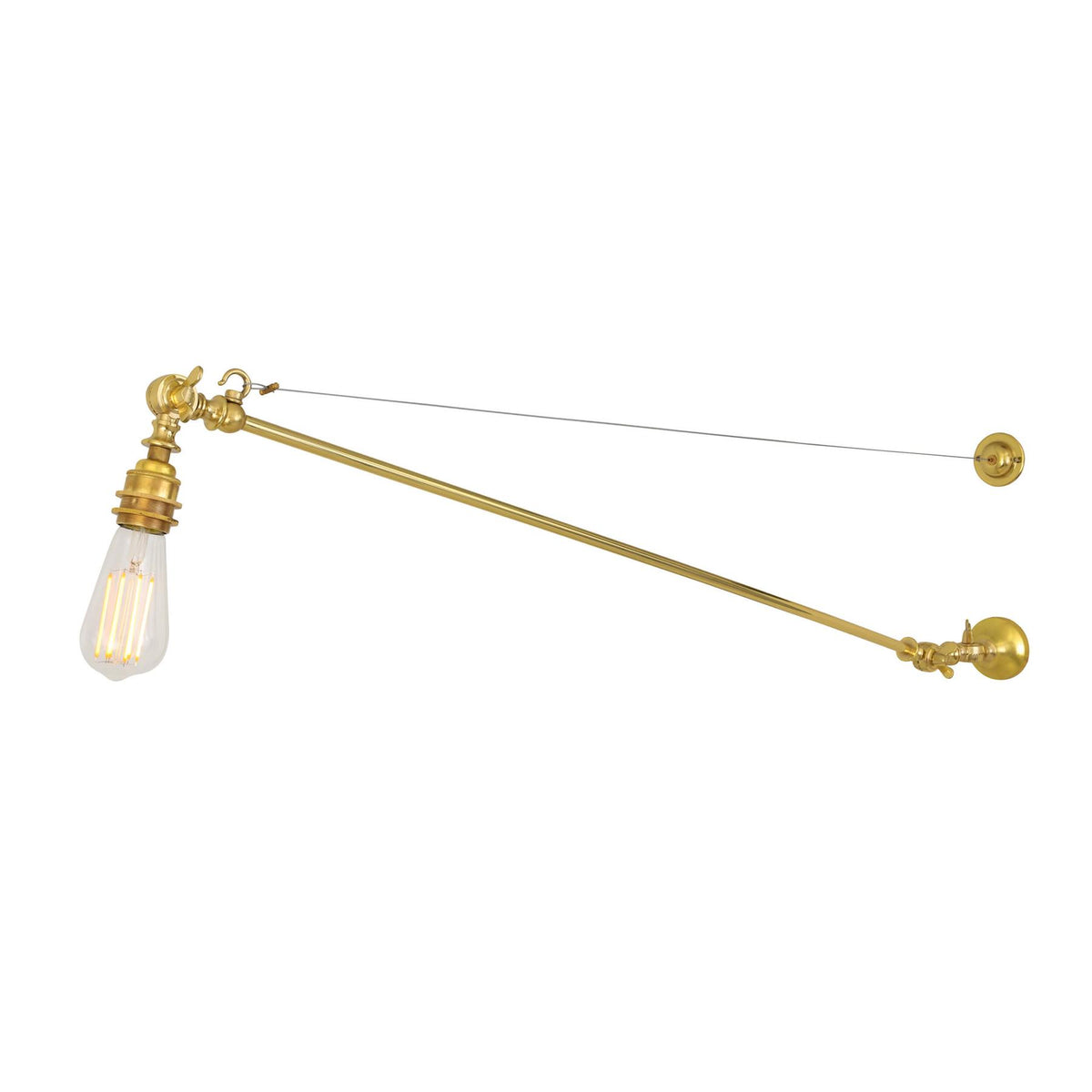 Mullan Lighting Manick Industrial Swing Arm Adjustable Wall Light