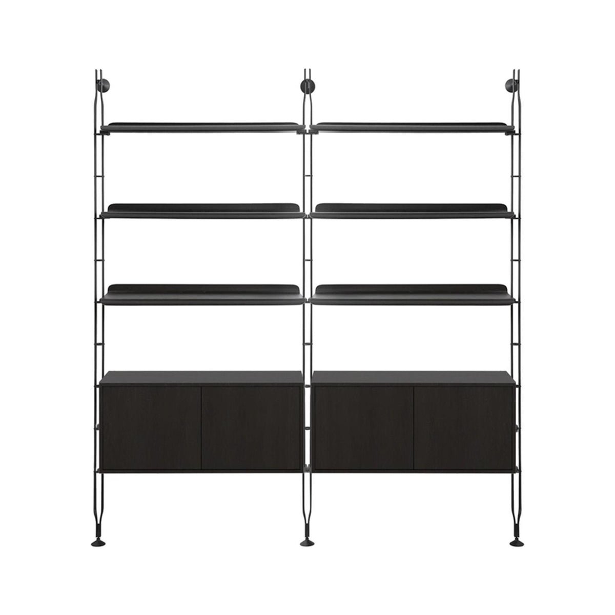 Kartell Adam Wood Double Book Case With Container