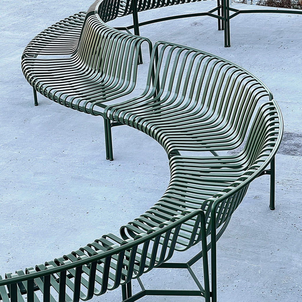 HAY Palissade Garden Park Dining Bench - In Out