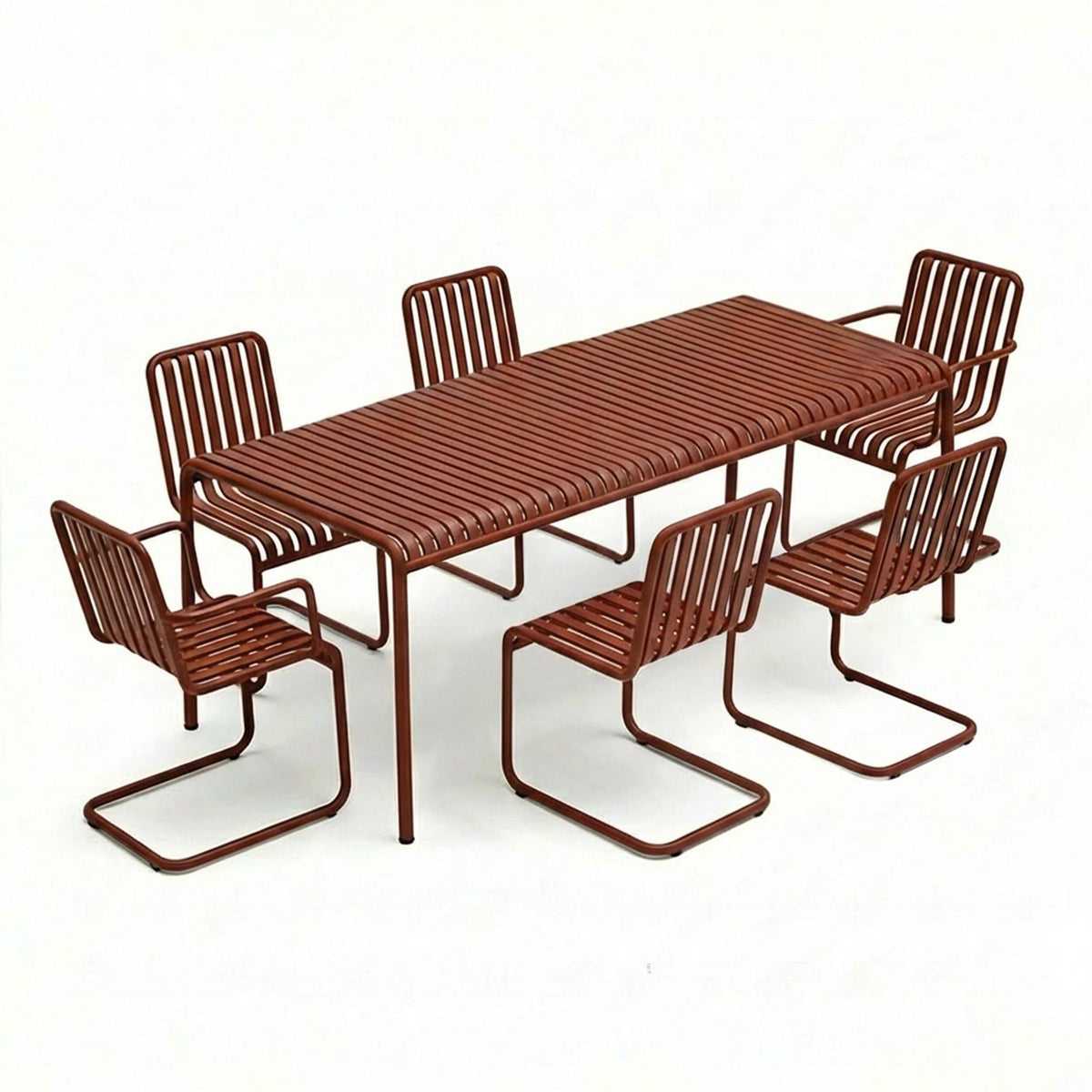 HAY Palissade Cantilever Garden Dining Set - Large - Curated by Holloways of Ludlow