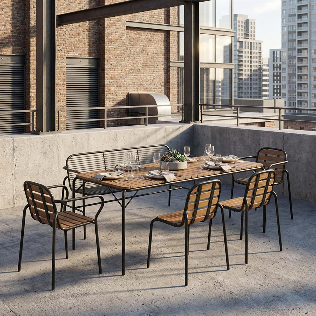 Normann Copenhagen Vig Wood Patio Set - Curated by Holloways of Ludlow