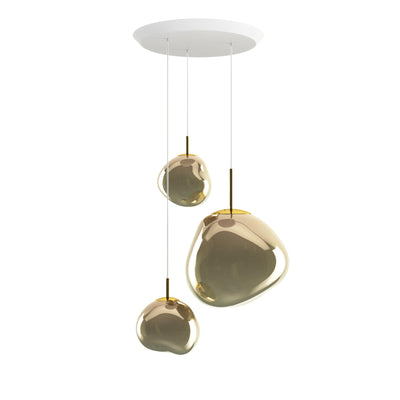 Tom Dixon Melt Trio System Round Cluster Pendant Light