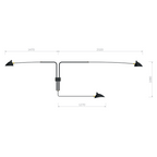 Serge Mouille Applique Araignee 3 Still Arms Wall Lamp