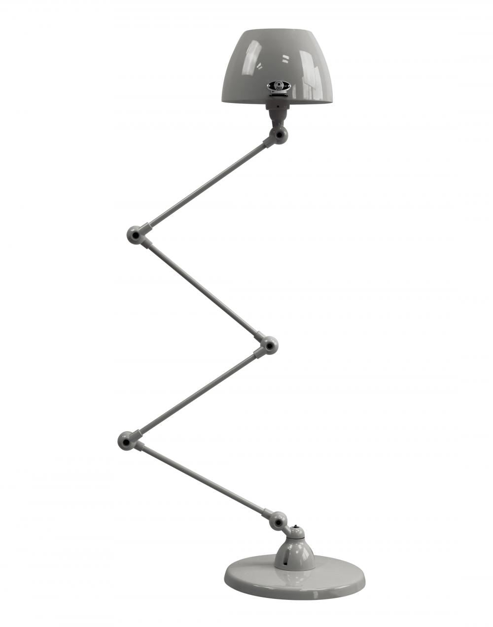 Jielde Aicler Zigzag 4 Arm Desk Or Floor Lamp, Curved Shade - Gloss