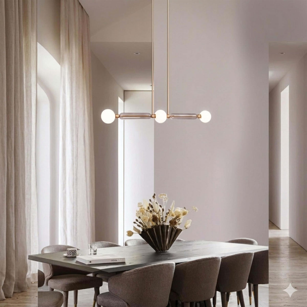 Marc Wood Case Linear Pendant Light