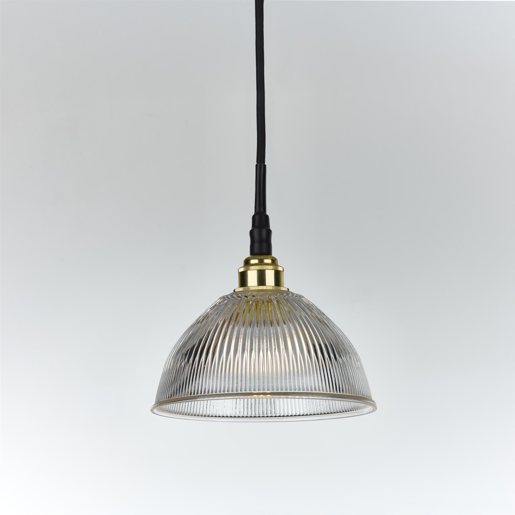 Old School Electric Prismatic Dome Pendant Light : Bathroom Version