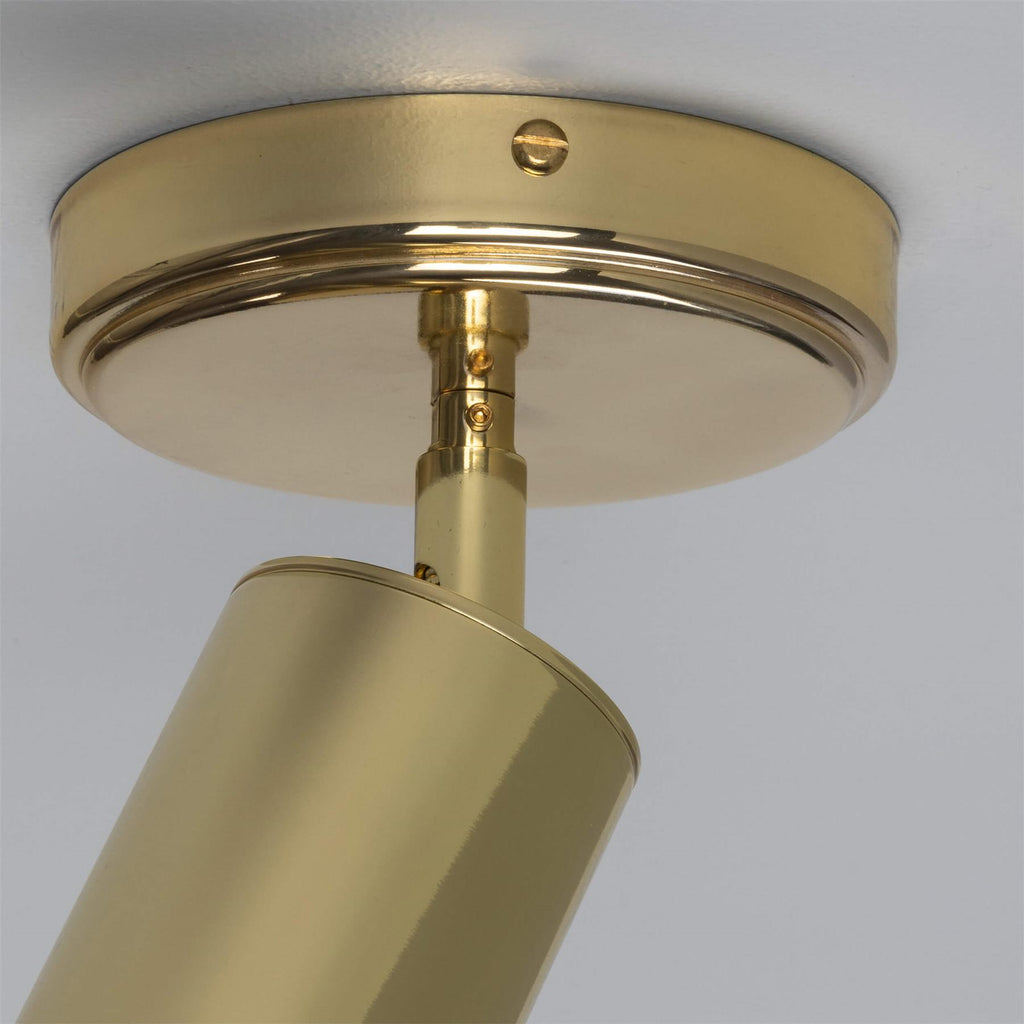Mullan Lighting Evanston Directional Brass Ceiling Spotlight