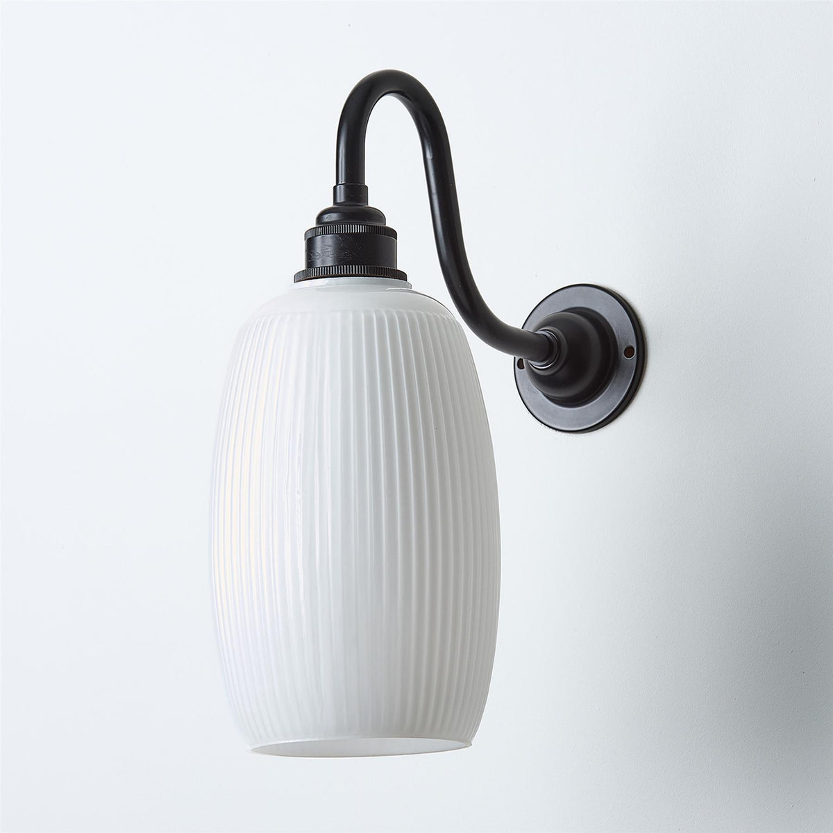 Old School Electric Gillespie Swan Arm Wall Light