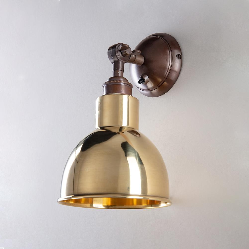 Outlet Old School Electric Churchill Wall Light, Short Arm
